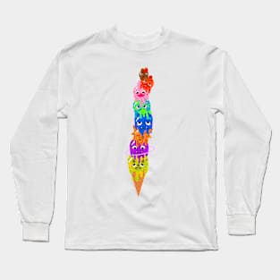 Dinosaur  Solar System Sundae Long Sleeve T-Shirt